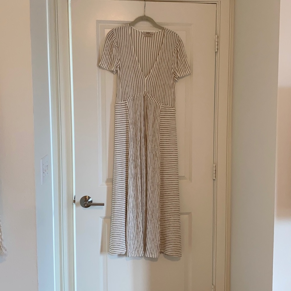 Pull and Bear stretch striped dress.